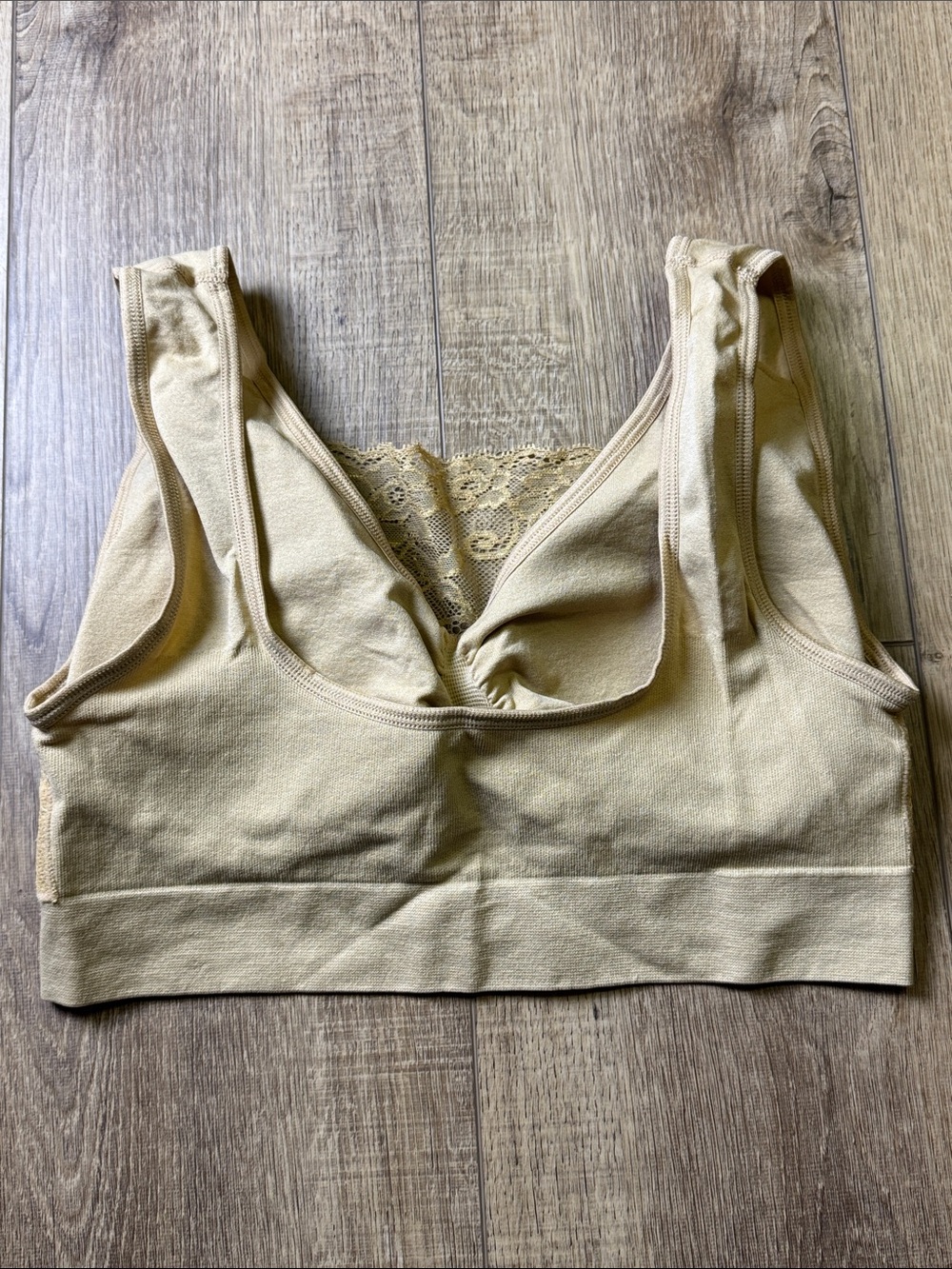 Wireless Lace V-Neck Bralette Bundle - Black & Beige - Picture 8 of 11
